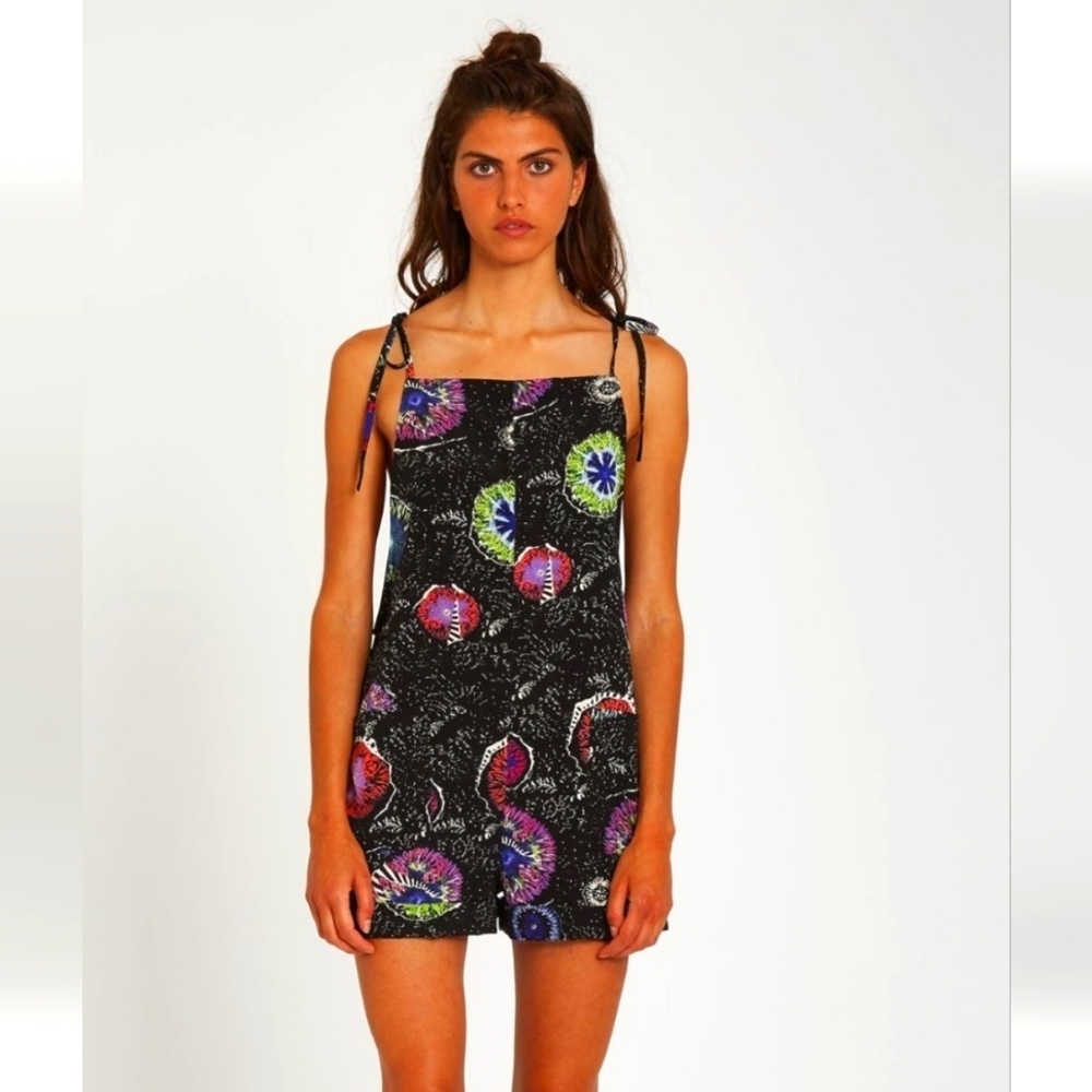 VOLCOM Coral Morph Romper OverAll Multicolor. Size Small